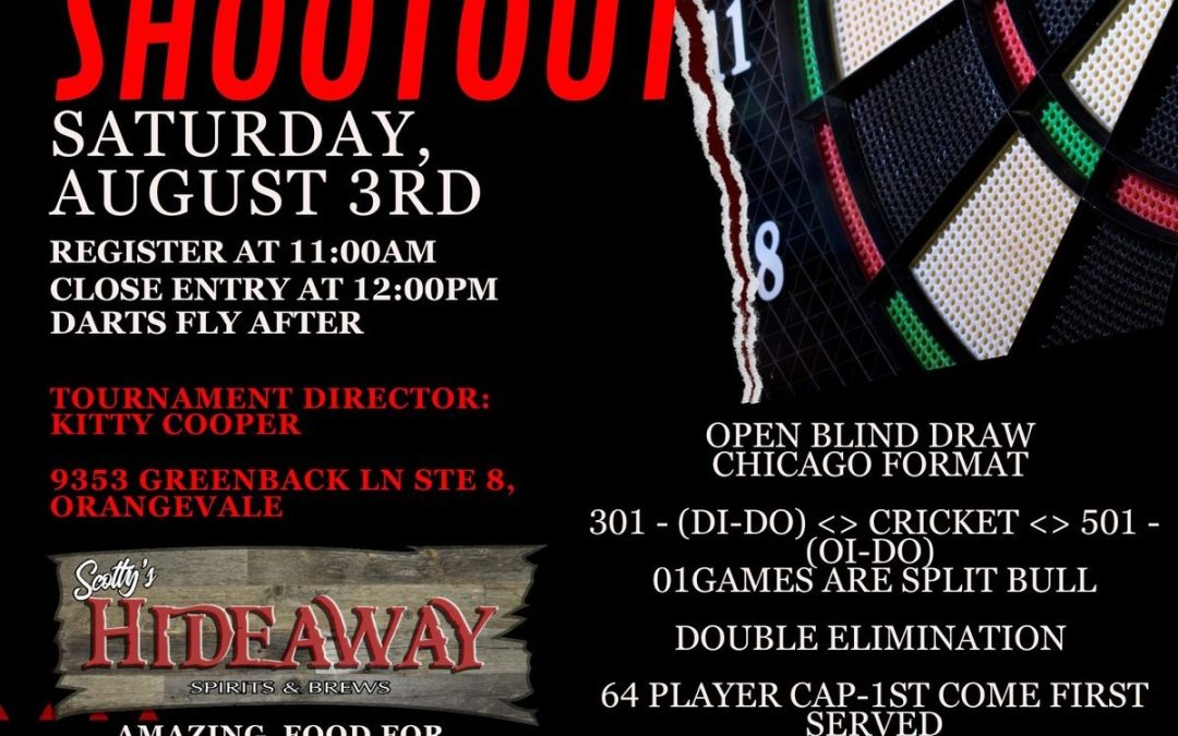 Mark Your Calendars for Tweezy’s Big Shootout! Dart Tournament 2024